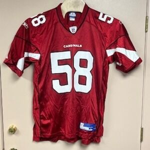 Reebok Arizona Cardinals Karlos Dansby 58 NFL Jersey Mens Large Red 7009A 06